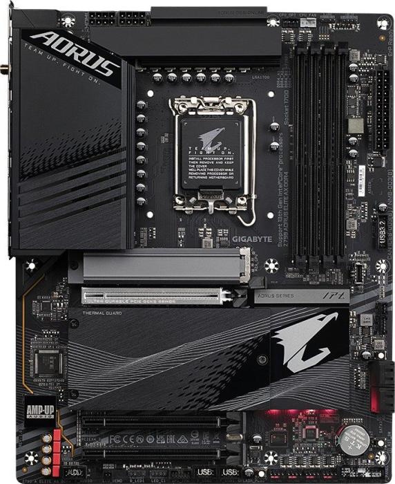 Gigabyte Z790 AORUS ELITE AX DDR4 (Intel Z790) [S1700, 4xDDR4 do 5333MHz, (HDMI 2.1) (4xM.2, 1xPCIe 5.0 x16, 1xPCIe 4.0 x16 (x4), 1xPCIe 3.0 x16 (x4)), WiFi 6E, BT 5.3, ATX]