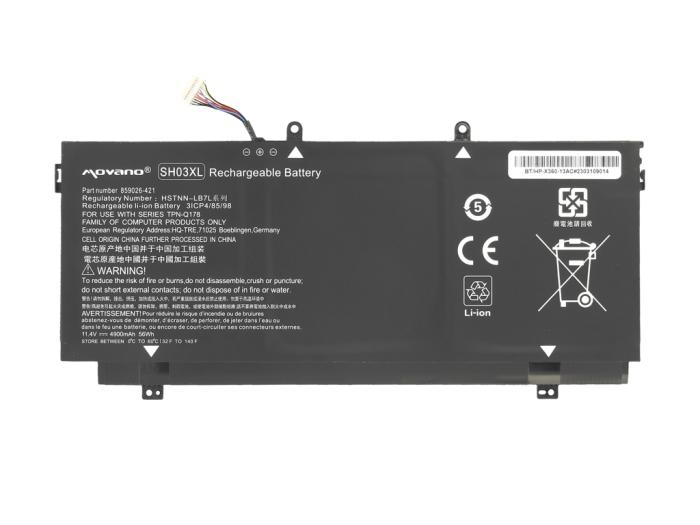 Movano bateria HP Spectre x360, 13-AC, 13T 11.4V, 4900mAh (56Wh) 3 ogniwa [BT/HP-X360-13AC]