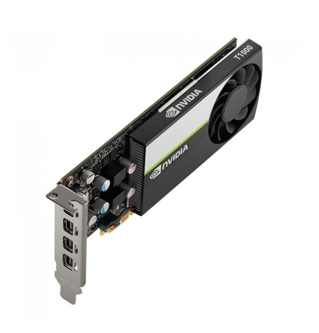 PNY NVIDIA T1000 LP 8GB GDDR6 PCI-E Low Profile [VCNT1000-8GB-SB] (4xmini DP 1.4) (128-bit, PCI-E 3.0)
