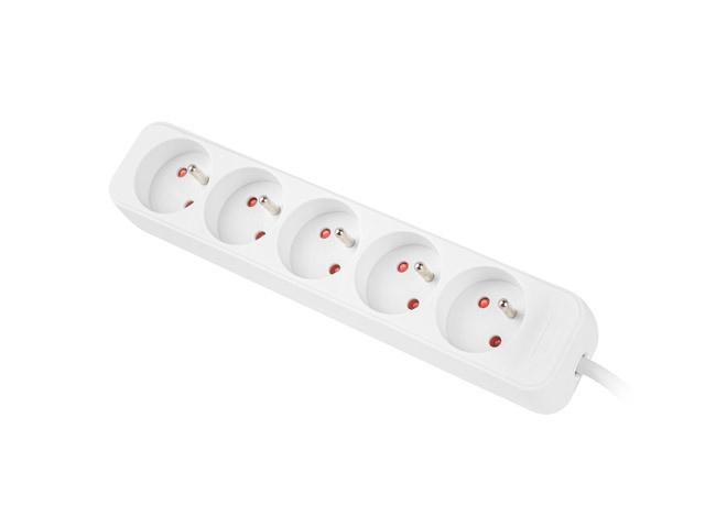 Lanberg PS0 PL (1.5m) biały (5 gniazd bez wyłącznika) [PS0-05E-0150-W]