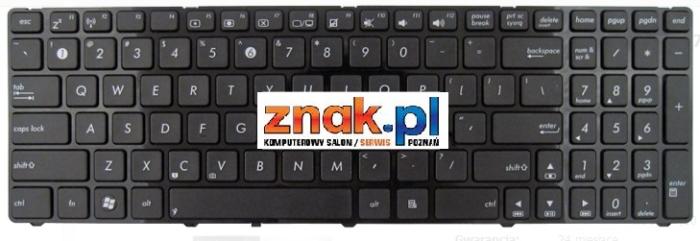 Klawiatura do notebooka Asus A52 K52N F50 N50 N61 G51 G72 G73 K72 N70 N71 N73 P50 P52 UL50 X5 X52 X53 Z5 wyspowa, błyszcząca ramka [04GNV32KUS01-3, NSK-UGP01, 9J.N2J82.P01, 04GNV33KUS03-3 / K0102]