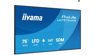 (75) Iiyama ProLite LH7575UHS-B2AG (IPS, 3840x2160, 500, 8ms, 60Hz) (3 x HDMI 2.0 / 1 x DisplayPort 1.2) głośniki