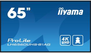 (65) 64.5 Iiyama LH6560UHS-B1AG (VA 4K, 3840x2160, 500, 6.5ms, 60Hz) (3xHDMI, 2xRS-232, LAN, IR, USB-2.0, Audio) vesa, czarny