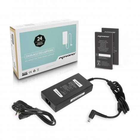 Movano zasilacz do laptopa ACER 19.5V / 11.8A / 230W z wtyczką 7.4x5.0mm + pin [ACE195118P]