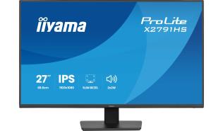 (27) Iiyama ProLite X2791HS-B1  (IPS, 1920x1080, 350, 1ms, 99%sRGB, 120Hz) (1xHDMI 1.4, 1xDP 1.2, 1xAudio), głośniki (2x2W), czarny