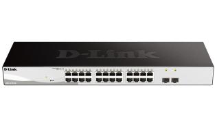 D-Link 26-Port Layer2 Smart Managed Gigabit Switch dlink green 24x 10/100/1000Mbit/s TP RJ-45 Port2x 100/1000Mbit/s SFP Slot802.3x [DGS-1210-26/E]