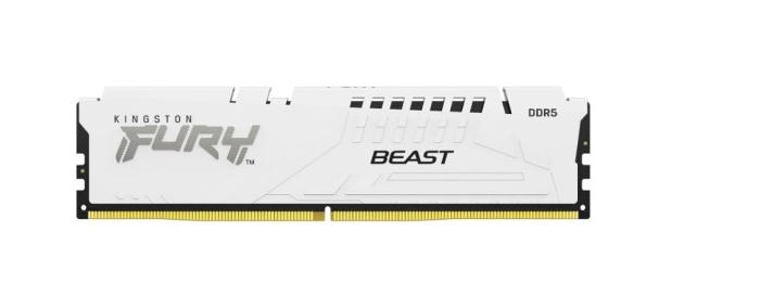 DDR5 16GB 5600 MHz Kingston Fury Beast White XMP CL40 40-40-40 1.25V [KF556C40BW-16]