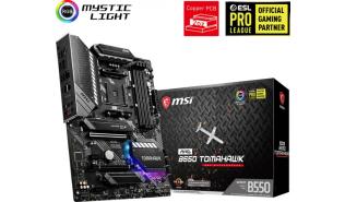 MSI MAG B550 TOMAHAWK (AMD B550) [AM4, 4xDDR4 do 4866MHz, (HDMI 2.1, DP 1.4) (2xM.2, 1xPCIe 4.0 x16, 1xPCIe 3.0 x16 (x4), 2xPCIe 3.0 x1), ATX]