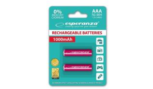 Esperanza akumulatory AAA 1000 mAh Ni-MH (2 szt.) (czerwony) [EZA101R]