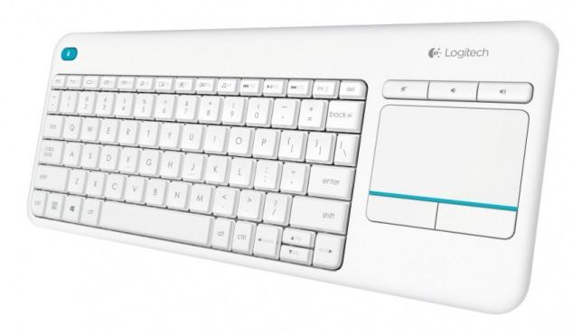 Logitech Wireless K400 Plus Touch (membranowa, niskoprofilowa z touchpadem)) (biały) [920-007146]