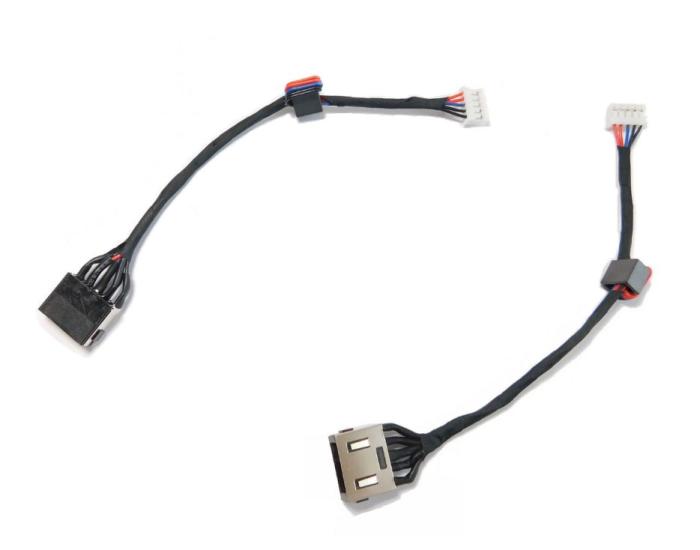 Gniazdo zasilania z kablem do wtyczki prostokątnej do notebooków Lenovo IdeaPad Z410, Z510, Z710 [DC30100KQ00]