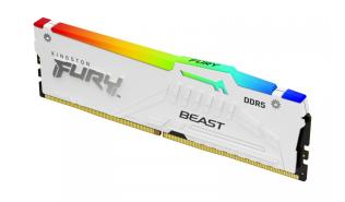 DDR5 32GB 6000 MHz Kingston Fury Beast White RGB EXPO AMD, XMP 3.0 CL36 36-38-38 1.35V [KF560C36BWEA-32]