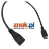 Przedłużacz kabla USB 2.0 micro AF/AM (0.25 m)