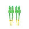 Lanberg patchcord światłowód SM SC/APC-SC/APC DUPLEX 3mm LSZH G657A1 żółty (5m) [FO-SASA-SD11-0050-YE]