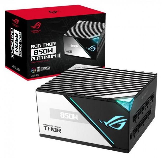 Asus ROG THOR (850W) Platinum II (1x135mm) 80plus Platinum (CPU 2x4+4) (PCI-E 1x16) (6xMolex, 10xSATA)