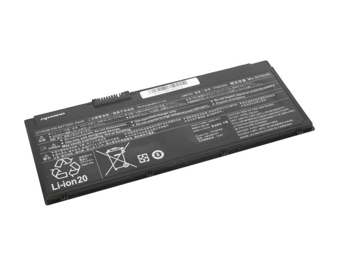 Movano bateria Fujitsu Lifebook U758 14.4V/14.8V, 3490mAh (50Wh) 4 ogniwa Li-polymer [FU-U758]