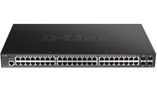 D-Link 52-Port Smart Managed PoE+ Gigabit Switch 4x 10G dlink green 3.0 48x 10/100/1000Mbit/s TP RJ-45 Port 4x 10Gbit/s Fiber SFP+ (switch zarządzalny) [DGS-1250-52XMP/E]