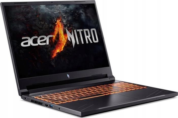 Acer Nitro 16 V [NH.QP0EP.00Y] 8-Core Ryzen 7 8845HS/16 1920x1200 matowa IPS 165Hz / 16GB DDR5 (max 32GB) / 1TB / RTX4060 8GB / pk / 2.5kg / Win11Home (czarny)