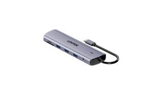 Unitek D1113BGY01 11w1 USB-C 3.2 Gen1 5Gb (3xUSB-A 3.2 Gen1 5Gb, 1xUSB-A 2.0, 1xUSB-C PD 100W, 1xHDMI 4K@30Hz, 1xVGA, 1xLAN 1Gb, jack Combo)