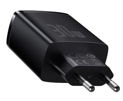 Baseus Quick Charge 3.0 PD uniwersalna ładowarka (zasilacz) sieciowa 230V / 2xUSB, 1xUSB-C (max. 5V 3A 30W) [CCXJ-E01]