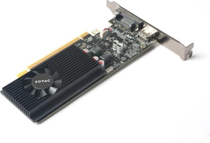 GeForce PCI-E GT1030 Zotac 2GB GDDR5 Low Profile BOX [ZT-P10300A-10L] (DVI, HDMI 2.0b) (64-bit, PCI-E 3.0)
