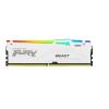 DDR5 64GB (2x32GB) 5200 MHz Kingston Fury Beast White RGB EXPO AMD, XMP CL36 36-40-40 1.25V [KF552C36BWEAK2-64]