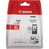 CL-561XL kolor [3730C001] - kolor, oryginalny wkład z atramentem Canon, 12,2 ml, 300 stron (Canon PIXMA TS5350, TS5350a, TS5351, TS5351a, TS5352, TS5352a, TS5353, TS5353a, TS5355a, TS7450, TS7450a)