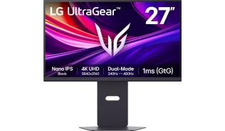 (27) LG 27G850A-B (IPS Black LED, 3840x2160, 450, 1ms, HDR10, 240Hz/480Hz) (2xHDMI, 1xDisplayPort) pivot, czarny