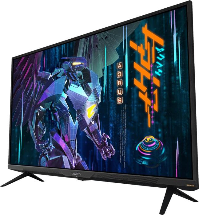 43’’ Gigabyte Aorus FV43U (VA 4K, 3840x2160, 750/1000, 1ms, 150% sRGB, 144Hz) (2xHDMI 2.1, DP 1.4, USB-C/DP, 2xUSB 3.0) głośniki, czarny