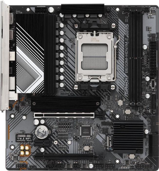 Asrock B650M-HDV/M.2 (AMD B650) [AM5, 4xDDR5 do 7200MHz, (HDMI 2.1, DP 1.4) (2xM.2, 1xPCIe 4.0 x16 1xPCIe 4.0 x16 (x4),1x PCIe 4.0 x1), micro ATX]