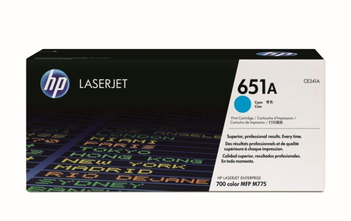 CE341A (651A) - cyan, oryginalny toner drukujący HP, 16000 stron (HP LaserJet Enterprise 700 Color MFP M775dn, MFP M775f, MFP M775z, MFP M775z Plus)
