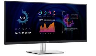 (34) Dell P3424WE (IPS zakrzywiony 4K 3800R, 3440x1440, 300, 8ms, 60Hz) (1xHDMI 2.1, DP 1.2,) (VESA 100mm) srebrno-czarny [210-BGTY]