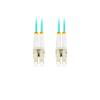 Lanberg patchcord światłowód MM LC/UPC-LC/UPC DUPLEX 3mm OM3 50/125 LSZH niebieski (3m) [FO-LULU-MD31-0030-TQ]