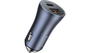 Baseus ładowarka samochodowa QuickCharge 3.0 PD (12-24V) (1xUSB 12V 1.5A, 5V 3A) (1xUSB-C 20V 1A, 5V 3A) (40W PD) [CCJD-0G]