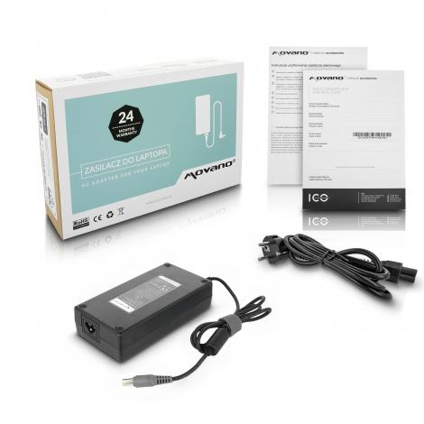 Movano zasilacz do laptopa LENOVO 20V / 8.5A / 170W z wtyczką 7.7/8.0x5.5 [LEN2085]