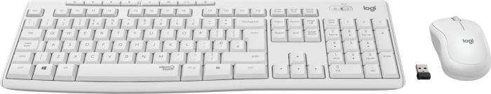Logitech Wireless MK295 Silent biały (radiowa / radiowo-optyczna) [920-009824]