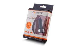 Forever Ładowarka samochodowa USB (5V, 1A) czarna + kabel micro USB [5900495275400]