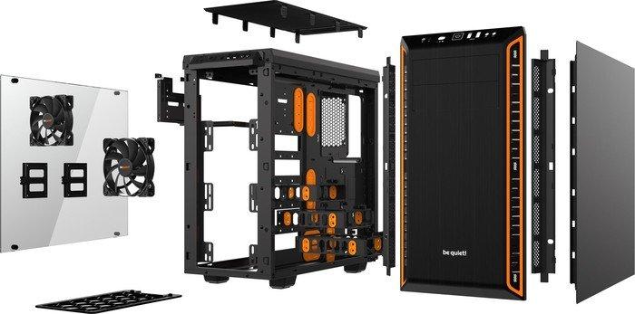 be quiet! Pure Base 600 Window Orange ATX Midi (szkło hartowane) (2xUSB 3.0) (8x2.5, 2x5.25) [BGW20]