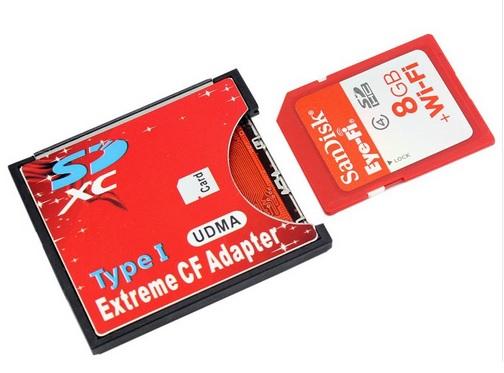 Adapter kart SD, SDHC, SDXC / Compact Flash [90m/s] [ZN0130]