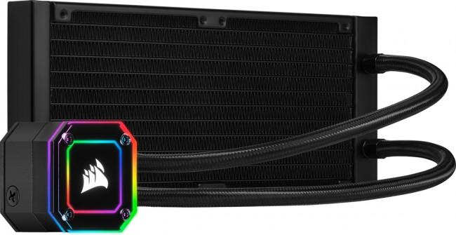 Corsair iCUE H100i ELITE CAPELLIX 240mm Radiator Dual 120mm ML RGB Fans Software Control Liquid CPU Cooler [CW-9060046-WW]
