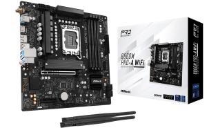 Asrock B860M PRO-A WiFi (Intel B860) [S1851, 4xDDR5 do 8666MHz, (HDMI 2.1, DP 1.4) (3xM.2, 1xPCIe 5.0 x16, 1xPCIe 4.0 x4), WiFi 6E, BT 5.3, micro ATX]