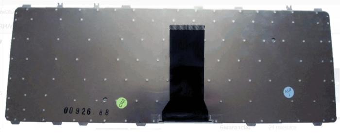 Klawiatura do notebooka Lenovo IdeaPad  Y450, Y450A, Y550, Y550A, Y550P, Y560, Y560A, Y560AT - niewyspowa czarna matowa poziomy enter [N3S-US, 25-008389, V-101020BS1, AEKL1U00140 / K0037]