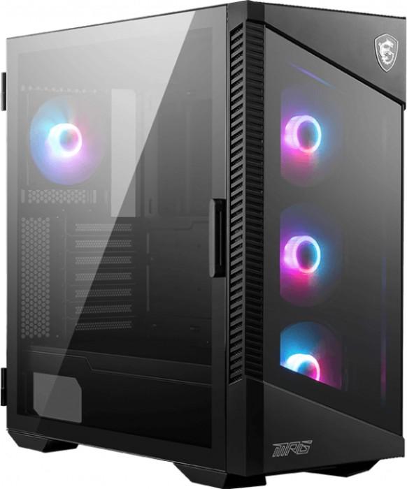 MSI MPG Velox 100R Black (szkło hartowane) (2xUSB 3.2 Gen1, 1xUSB-C 3.2 Gen2x2) (2x2.5, 2x3.5)