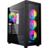 Gembird Fornax X450MAX (czarny) (szkło hartowane) (2x USB 3.0, 1x USB 2.0) (2x2.5, 2x2.5/3.5) [CCC-FC-X450MAX]