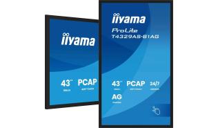 (43) 42.5 Iiyama ProLite T4329AS-B1AG (VA, 3840x2160, 500, 6.5ms, 60Hz) (2xHDMI 1.4, 2xUSB-A 2.0, 1xUSB-C 3.2, audio) głośniki, czarny