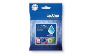 LC552XLC - cyan, oryginalny wkład z atramentem Brother, 25 ml, 1500 stron (Brother MFC-J3660DW, MFC-J3960DW)