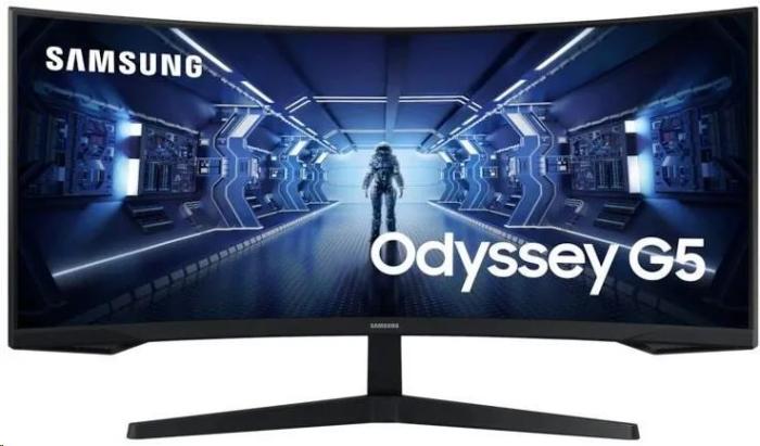 34’’ Samsung Odyssey LC34G55TWWRXEN (VA W-zakrzywiony 1000R, 3440x1440, 250, 4ms, 165Hz) (HDMI 2.0, DP 1.4) czarny
