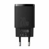 Baseus uniwersalna ładowarka (zasilacz) sieciowa 230V / 1xUSB-A (5V 3A 15W / 9V 2A 18W / 12V 1.5A 18W), 1xUSB-C (5V 3A 15W / 9V 2.22A 20W / 12V 1.5A 20W) [CCXJ-B01]