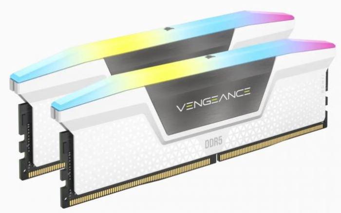 DDR5 32GB (2x16GB) 6000 MHz Corsair Vengeance RGB White XMP 3.0 CL36 36-39-39-76 1.35V [CMH32GX5M2D6000C36W]
