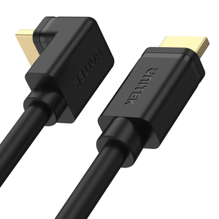 Unitek Kabel kątowy 270 stopni HDMI M / HDMI M v2.0 4K 60Hz (2.0m) [Y-C1008]